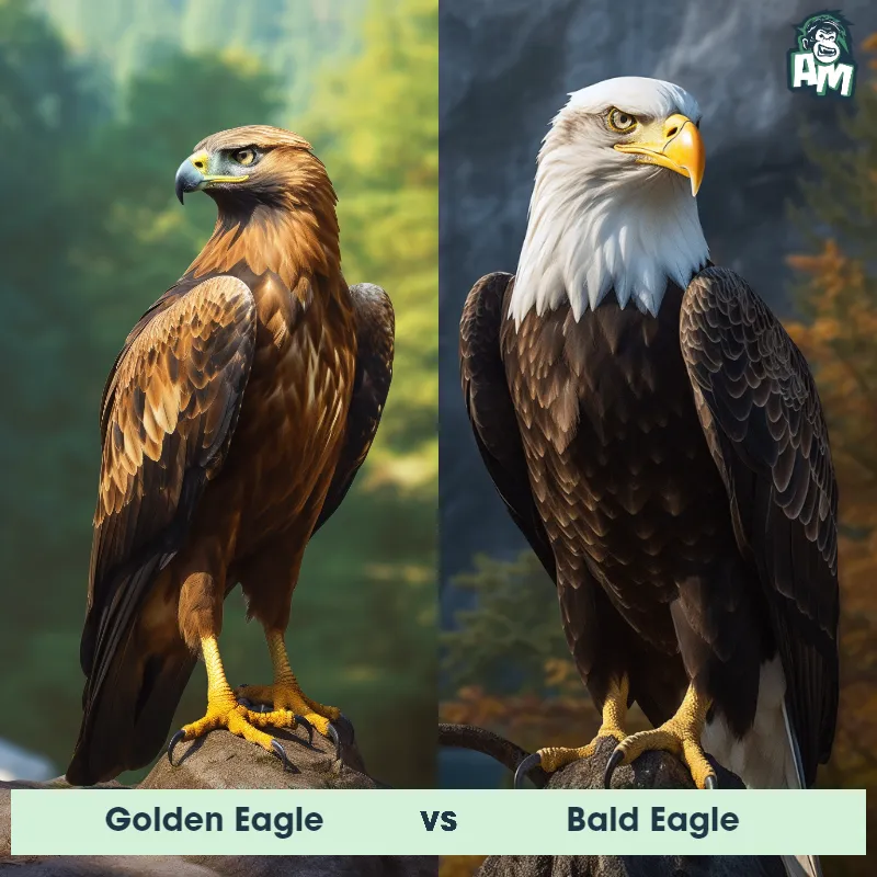 Golden Eagle vs Bald Eagle - Animal Matchup