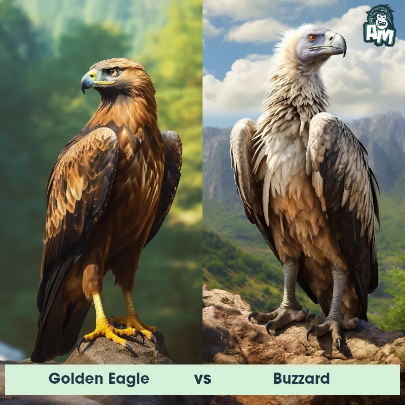Golden Eagle vs Buzzard - Animal Matchup