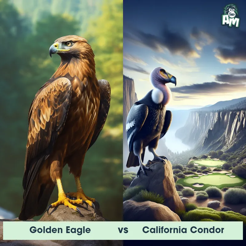 Golden Eagle vs California Condor - Animal Matchup