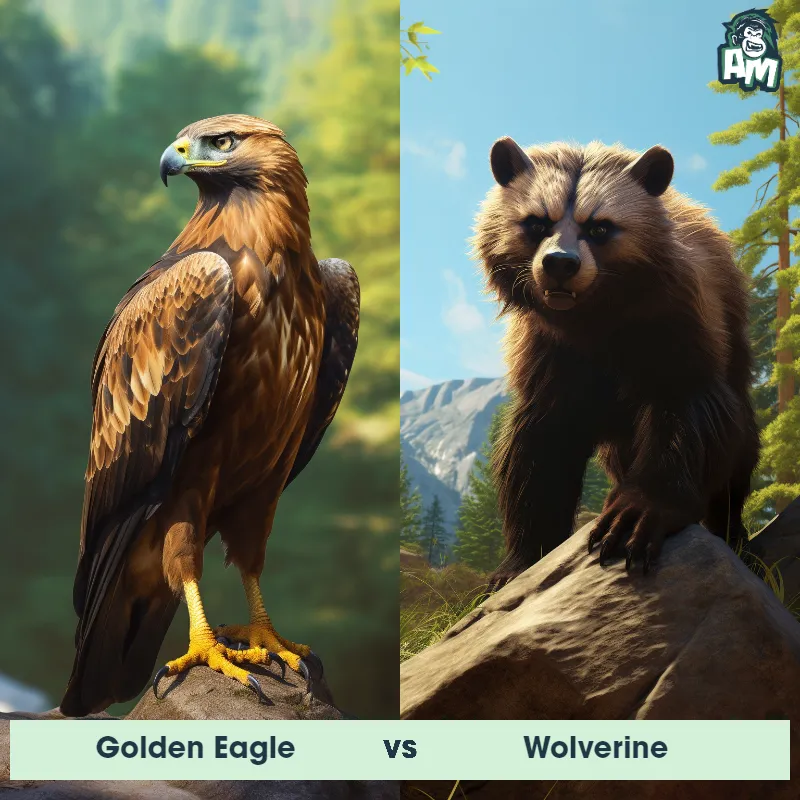 Golden Eagle vs Wolverine - Animal Matchup