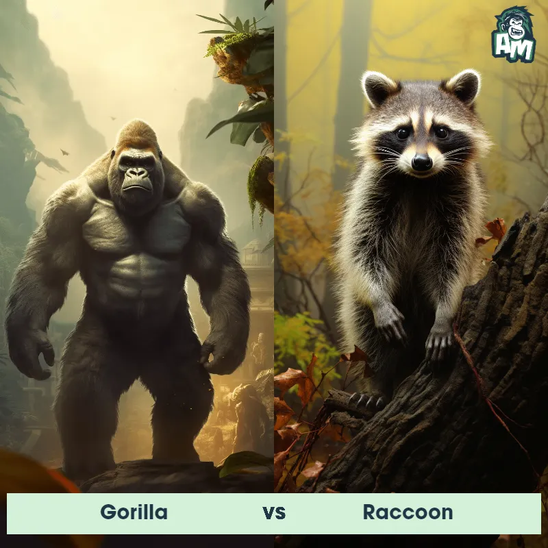 Gorilla vs Raccoon - Animal Matchup
