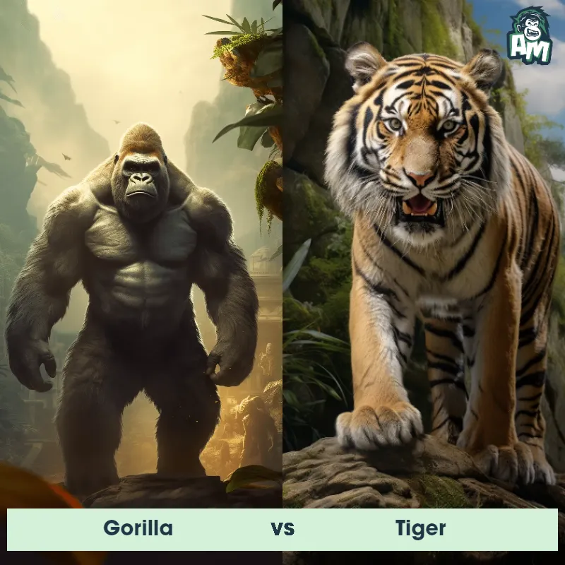 Gorilla vs Tiger - Animal Matchup