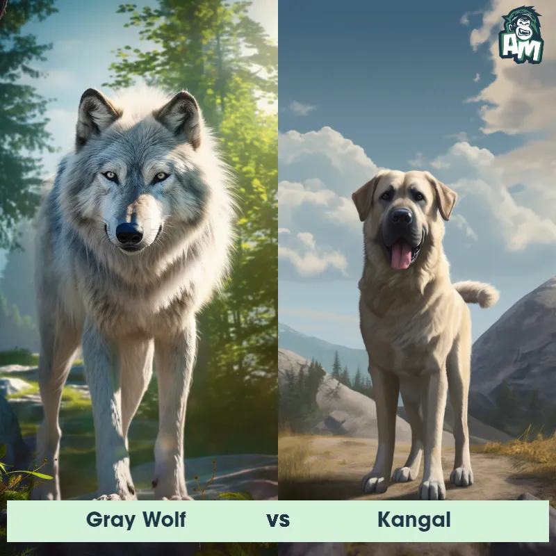 Kangal Dog Vs Wolf