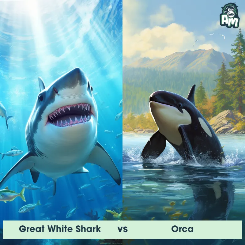 Great White Shark vs Orca - Animal Matchup