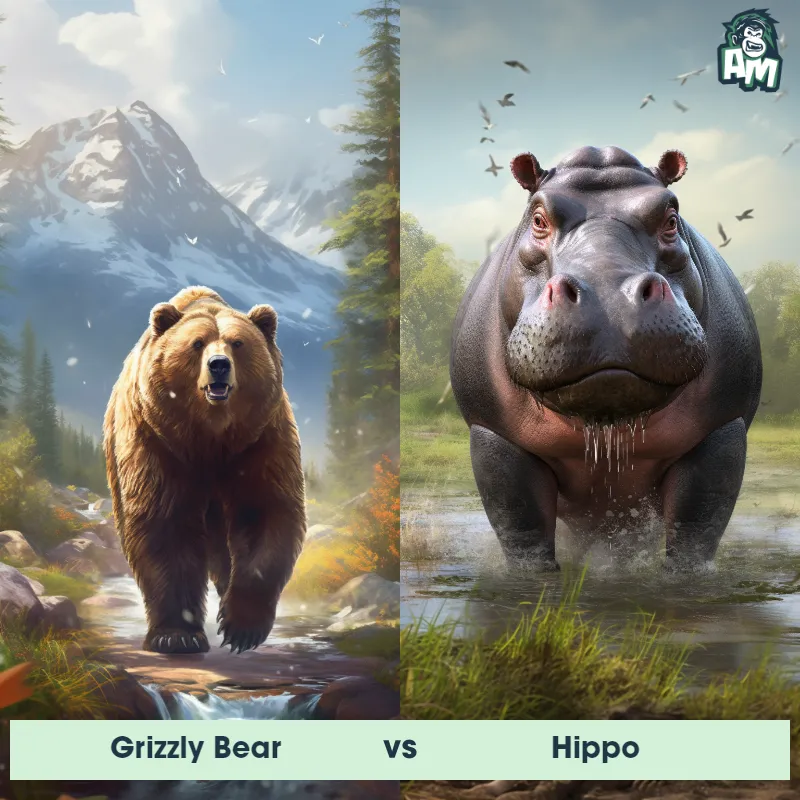 Grizzly Bear vs Hippo - Animal Matchup