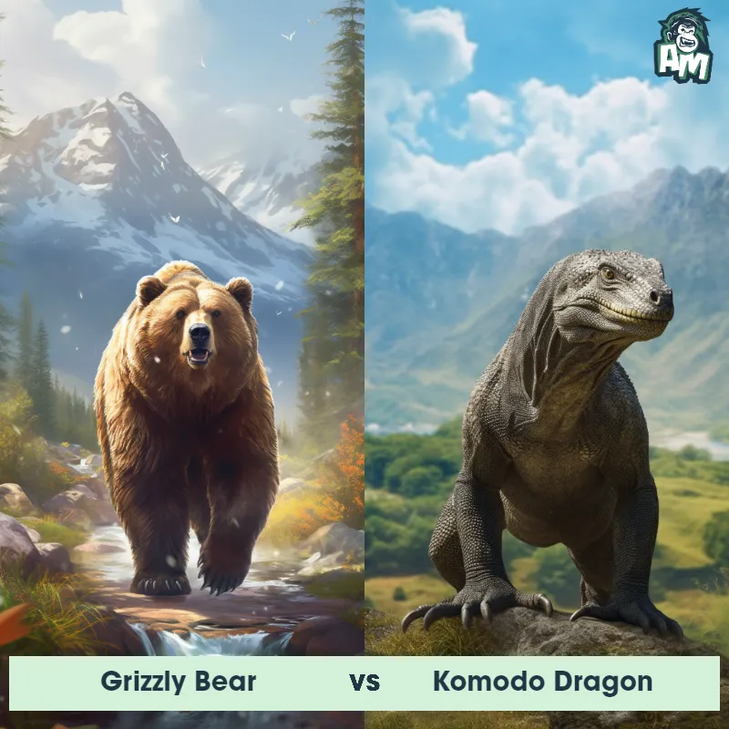 Grizzly Bear vs Komodo Dragon - Animal Matchup