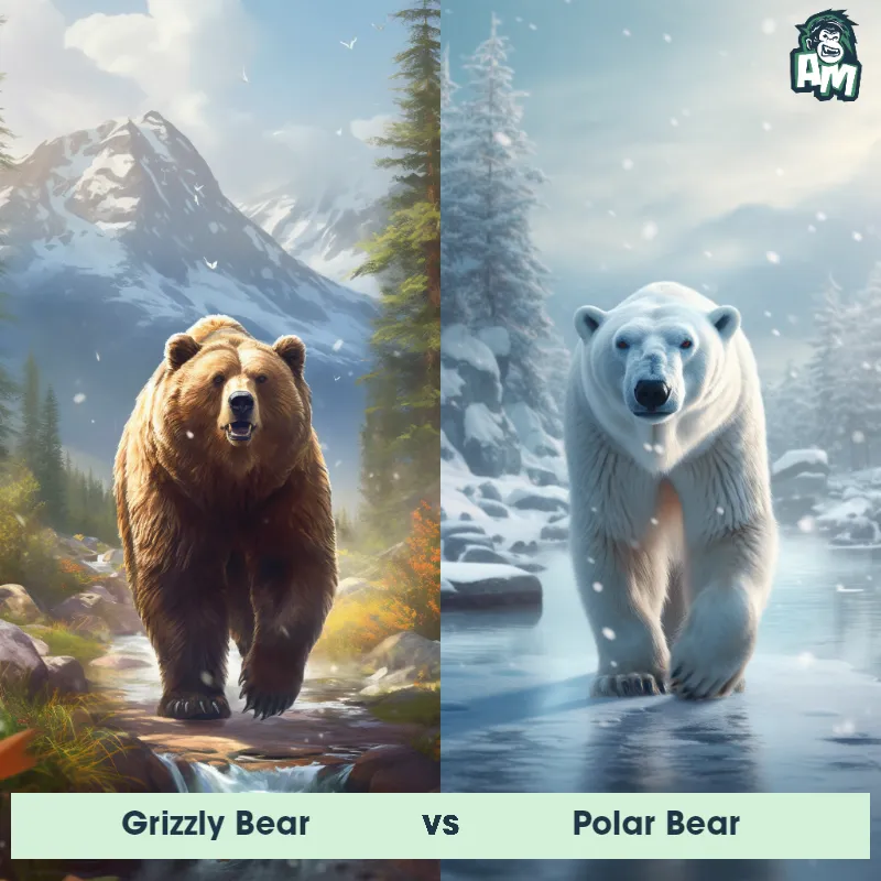 Grizzly Bear vs Polar Bear - Animal Matchup