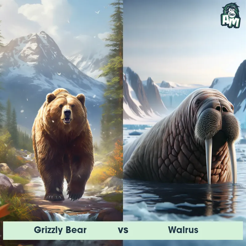 Grizzly Bear vs Walrus - Animal Matchup