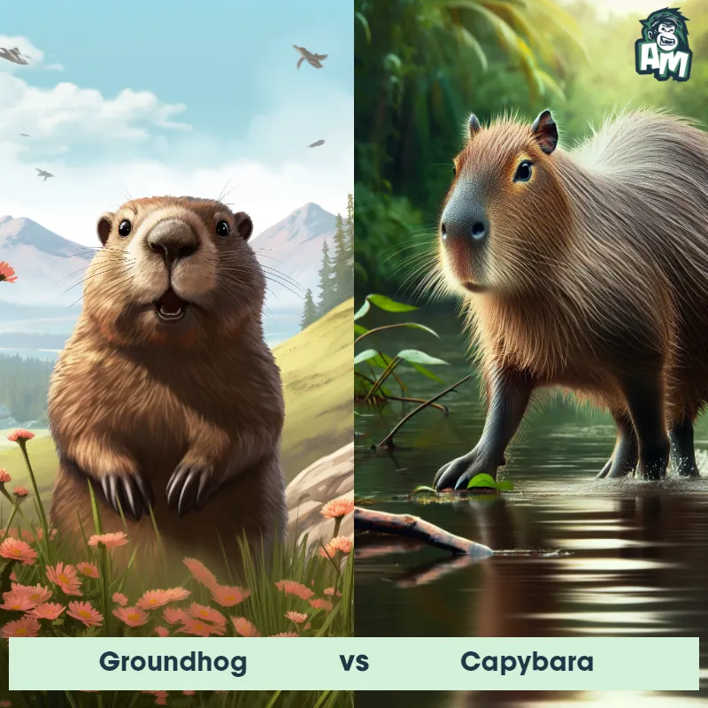 Groundhog vs Capybara - Animal Matchup