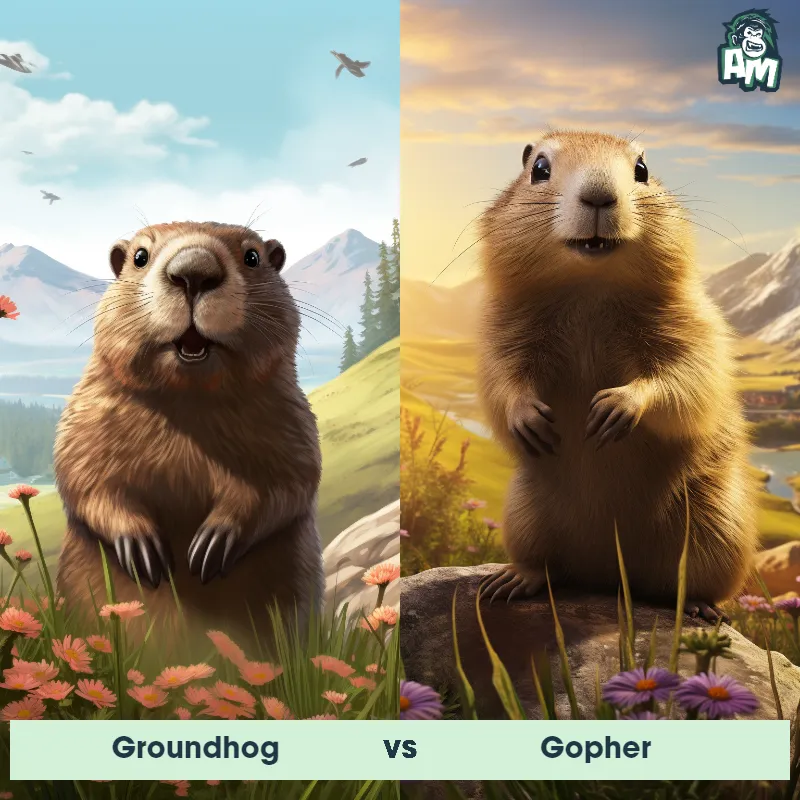 Groundhog vs Gopher - Animal Matchup