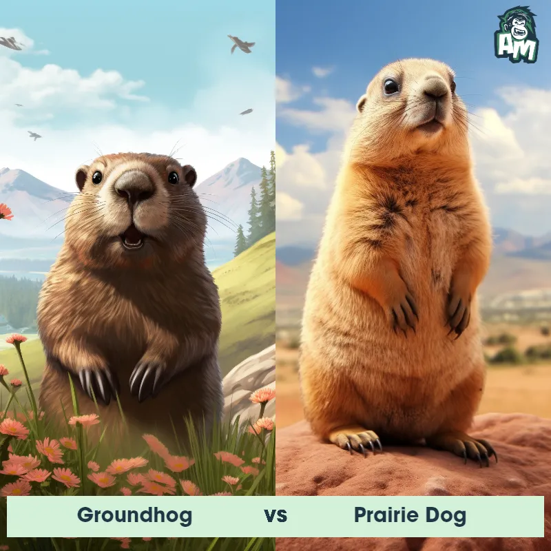 Groundhog vs Prairie Dog - Animal Matchup