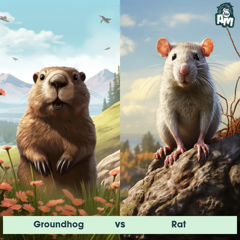 Groundhog vs Rat - Animal Matchup