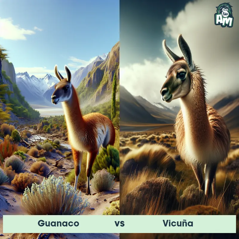 Guanaco vs Vicuña - Animal Matchup