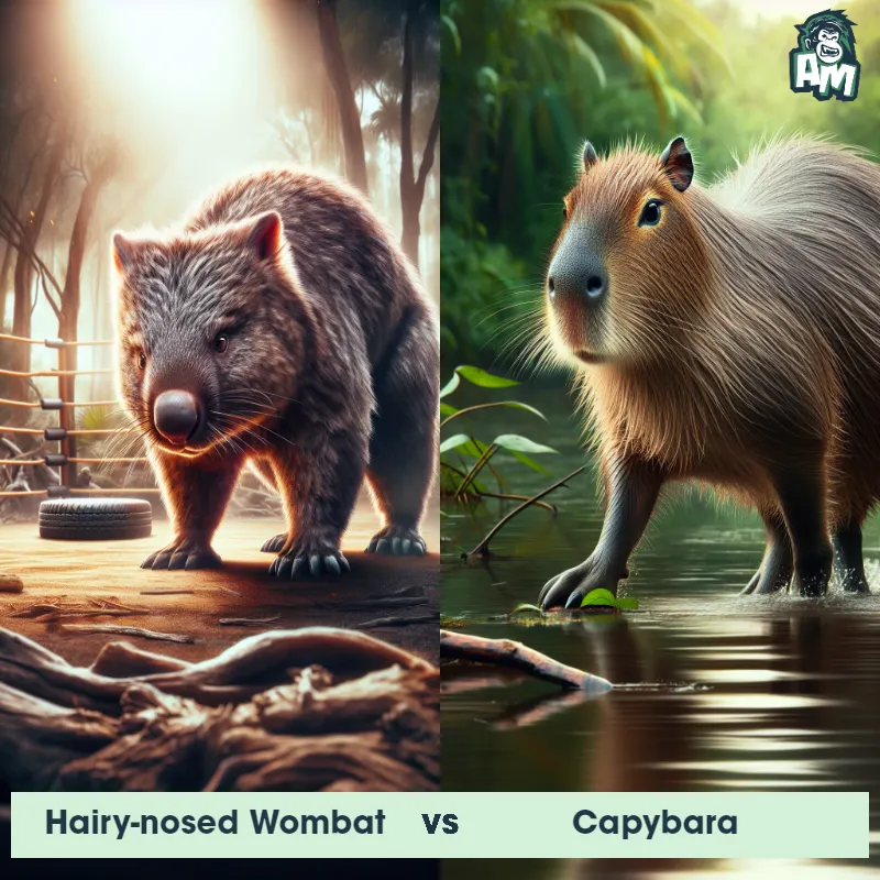 Hairy-nosed Wombat vs Capybara - Animal Matchup