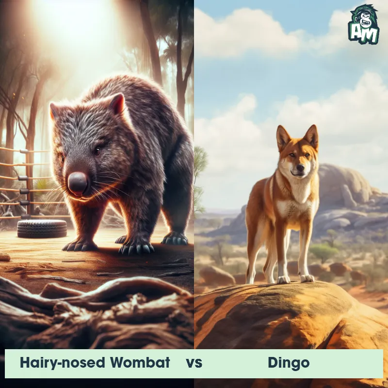 Hairy-nosed Wombat vs Dingo - Animal Matchup