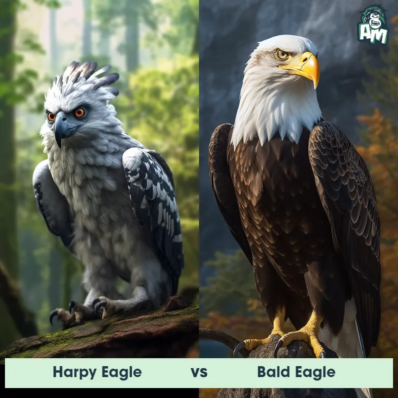 Harpy Eagle vs Bald Eagle - Animal Matchup