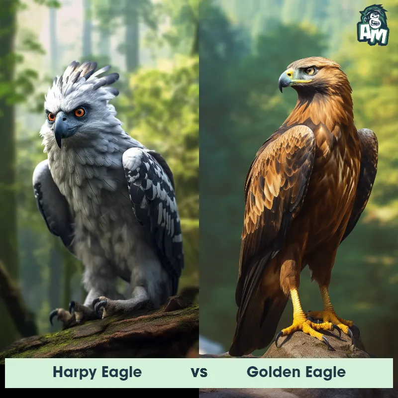 Harpy Eagle vs Golden Eagle - Animal Matchup