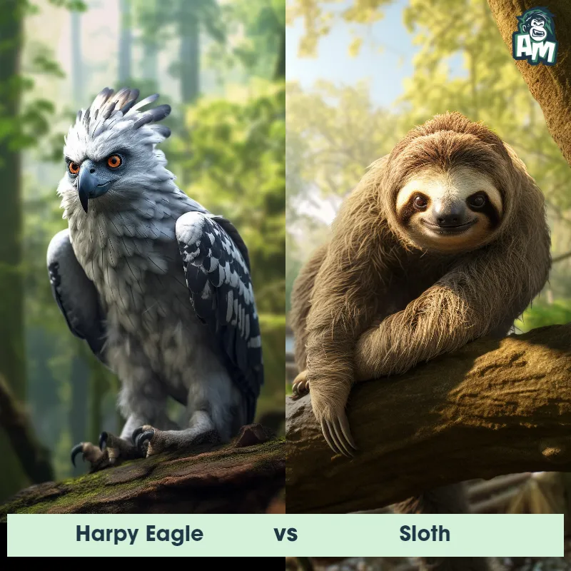 Harpy Eagle vs Sloth - Animal Matchup