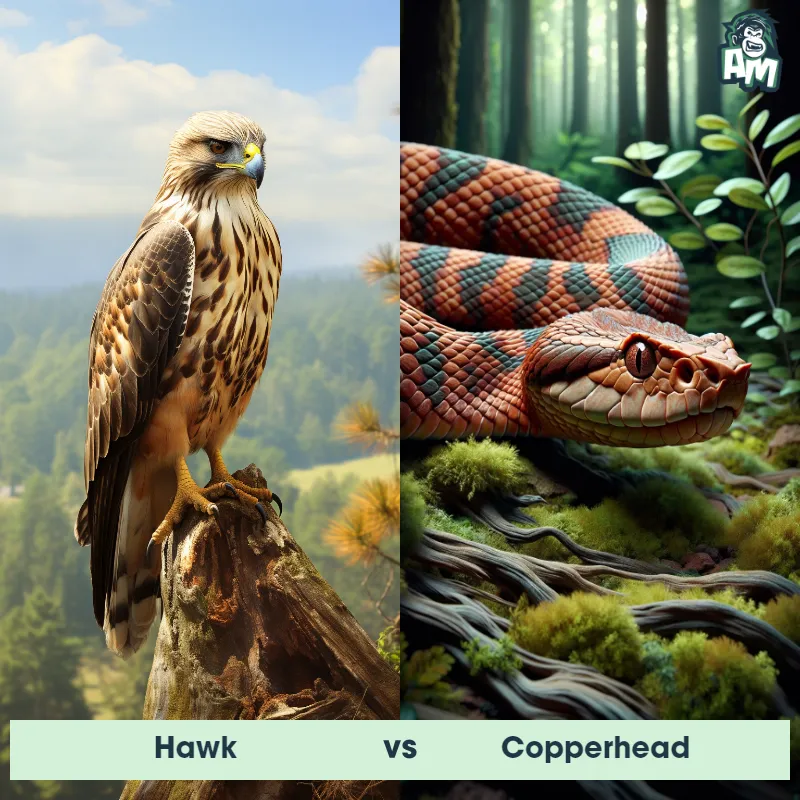 Hawk vs Copperhead - Animal Matchup