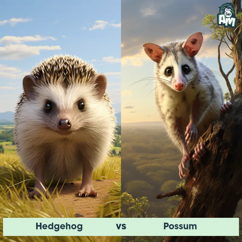 Hedgehog vs Possum - Animal Matchup