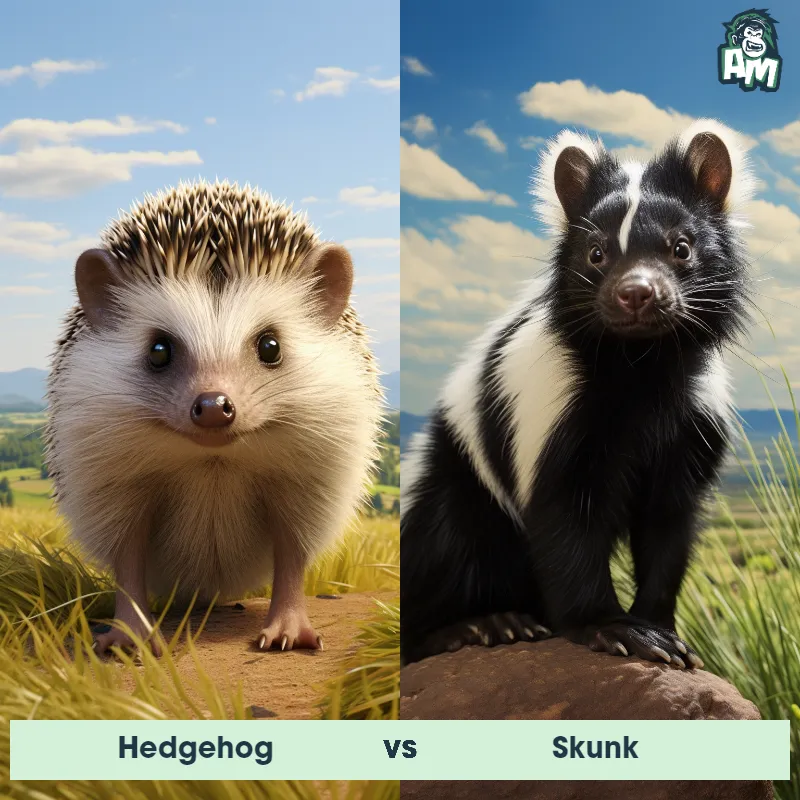 Hedgehog vs Skunk - Animal Matchup