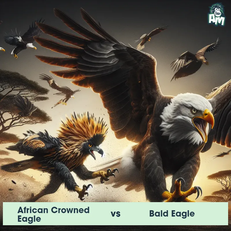 African Crowned Eagle vs Bald Eagle, Race, Bald Eagle On The Offense - Animal Matchup