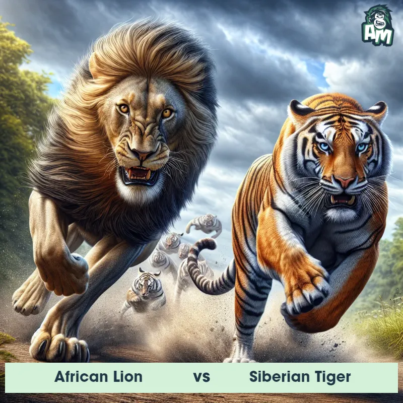 African Lion vs Siberian Tiger, Race, African Lion On The Offense - Animal Matchup