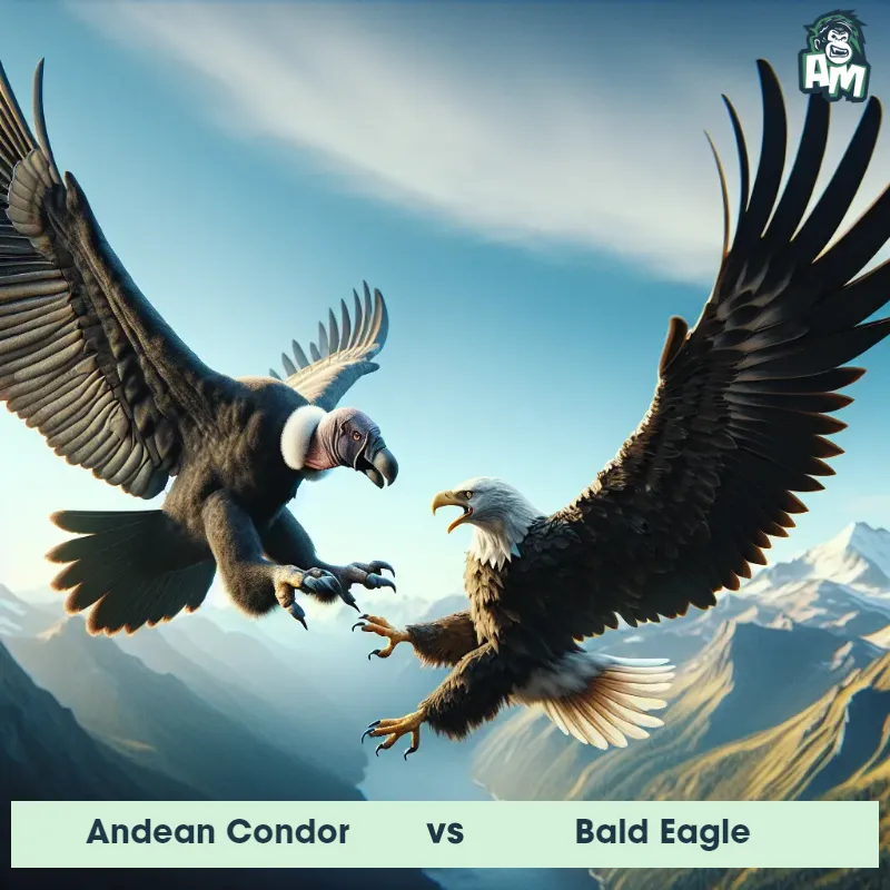 Andean Condor vs Bald Eagle, Battle, Andean Condor On The Offense - Animal Matchup
