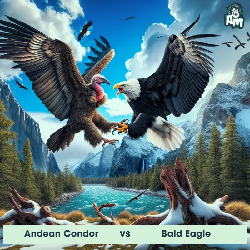 Andean Condor vs Bald Eagle, Battle, Bald Eagle On The Offense - Animal Matchup