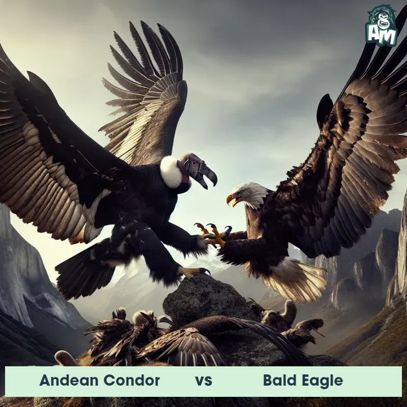 Andean Condor vs Bald Eagle, Fight, Andean Condor On The Offense - Animal Matchup