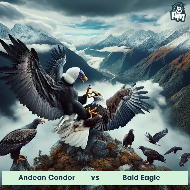 Andean Condor vs Bald Eagle, Wrestling, Bald Eagle On The Offense - Animal Matchup