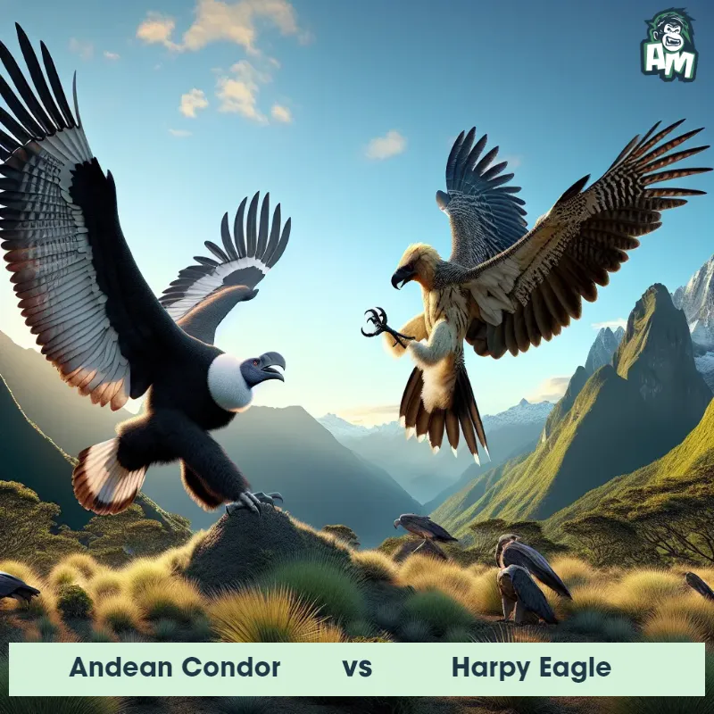 Andean Condor vs Harpy Eagle, Dance-off, Harpy Eagle On The Offense - Animal Matchup