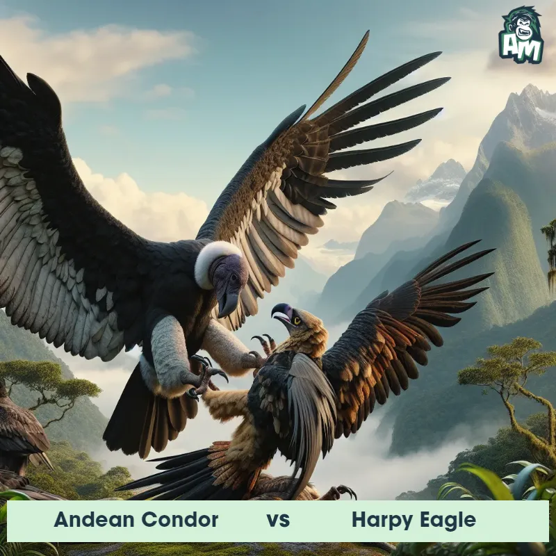 Andean Condor vs Harpy Eagle, Wrestling, Andean Condor On The Offense - Animal Matchup