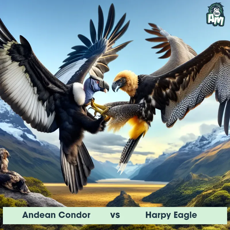 Andean Condor vs Harpy Eagle, Wrestling, Harpy Eagle On The Offense - Animal Matchup
