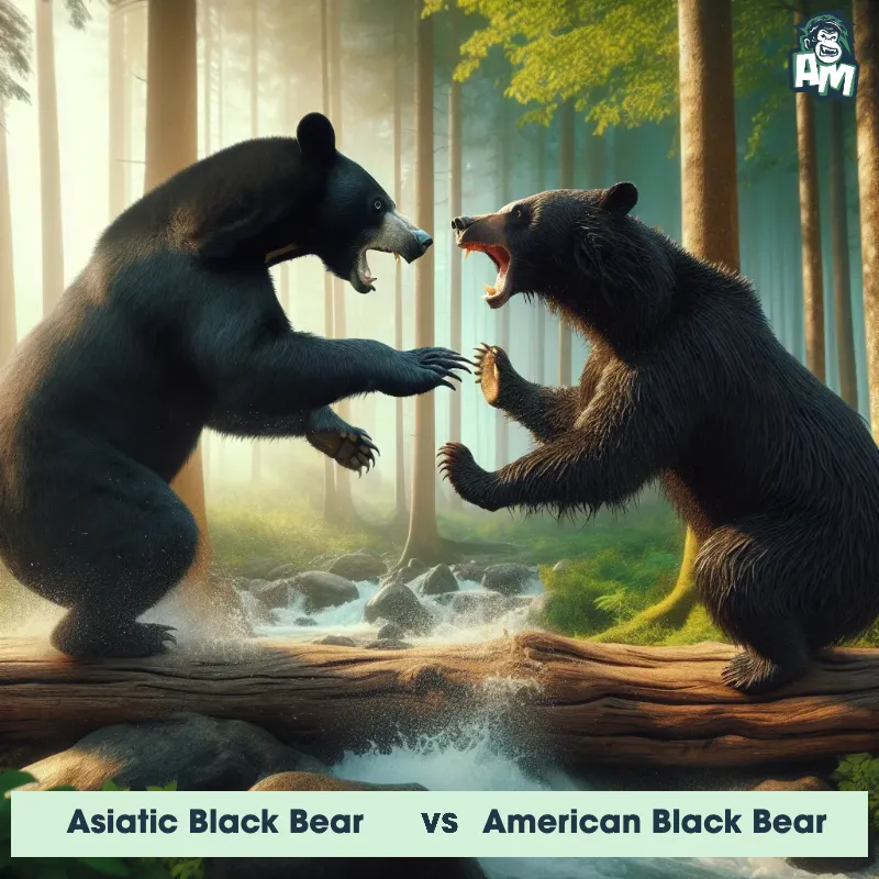 Asiatic Black Bear vs American Black Bear, Battle, American Black Bear On The Offense - Animal Matchup
