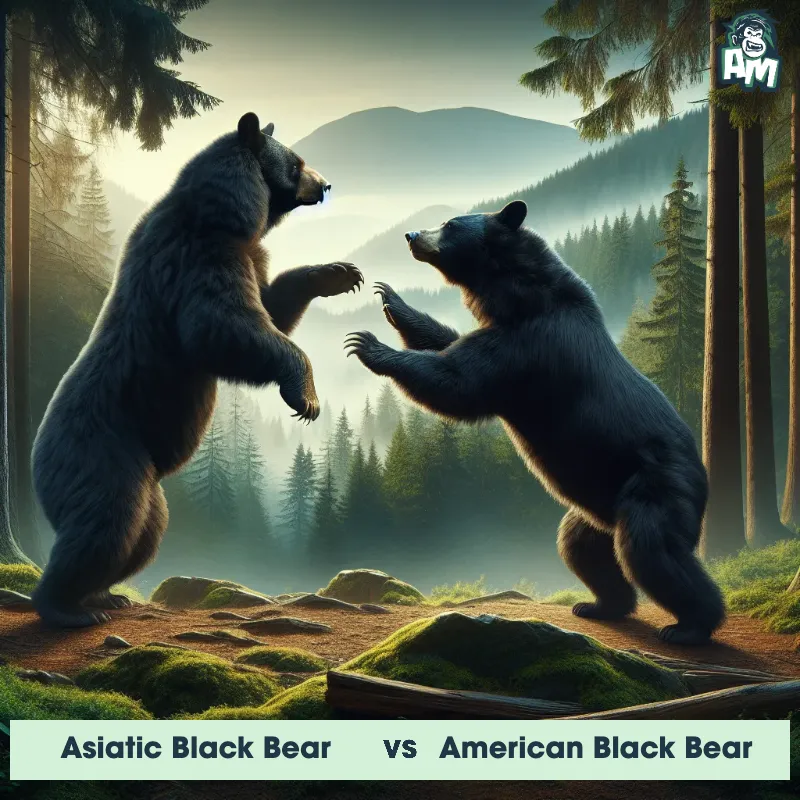 Asiatic Black Bear vs American Black Bear, Battle, Asiatic Black Bear On The Offense - Animal Matchup