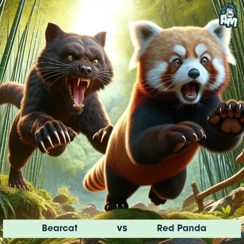 Bearcat vs Red Panda, Race, Bearcat On The Offense - Animal Matchup