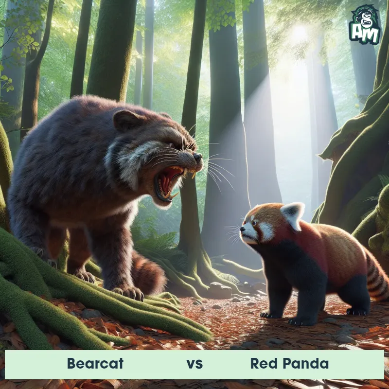 Bearcat vs Red Panda, Screaming, Bearcat On The Offense - Animal Matchup