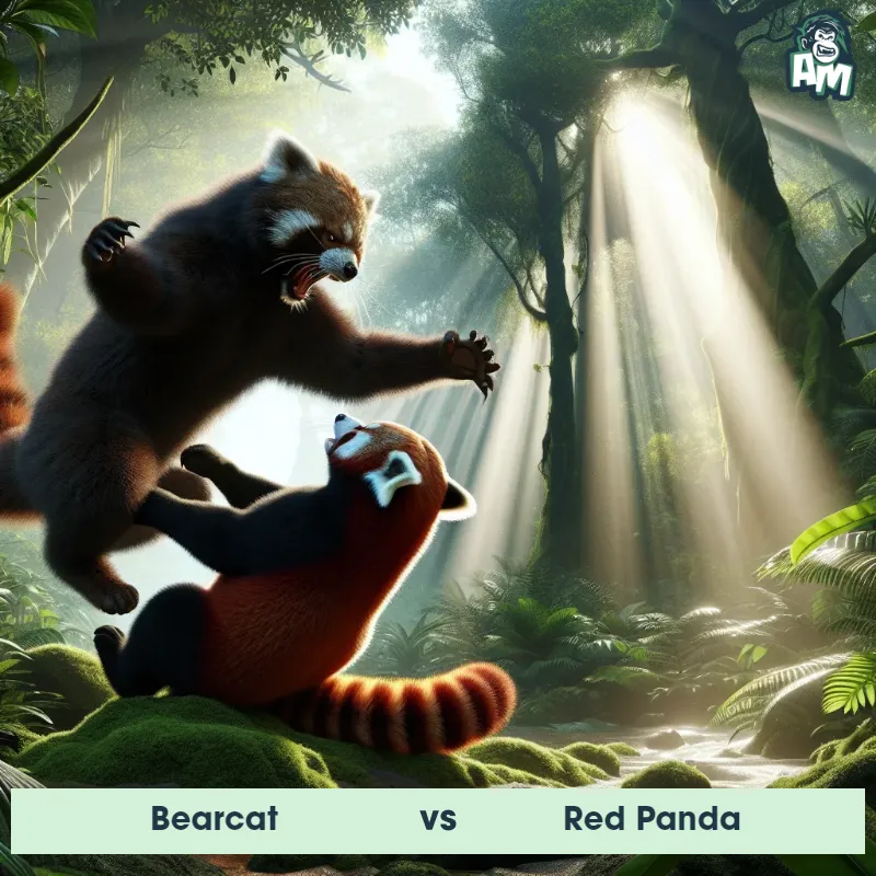 Bearcat vs Red Panda, Wrestling, Bearcat On The Offense - Animal Matchup