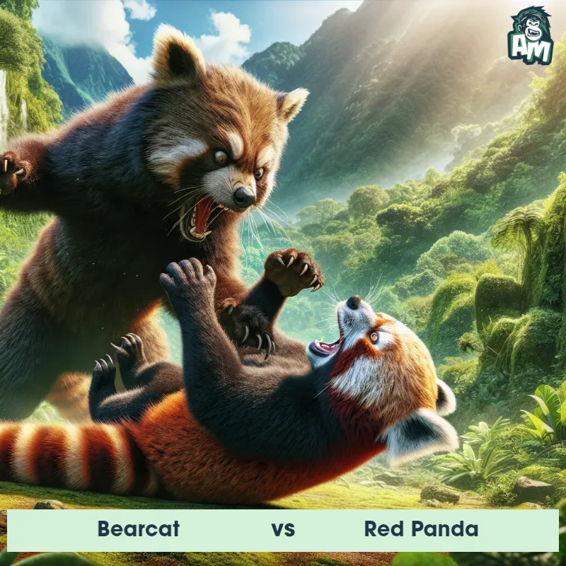 Bearcat vs Red Panda, Wrestling, Red Panda On The Offense - Animal Matchup