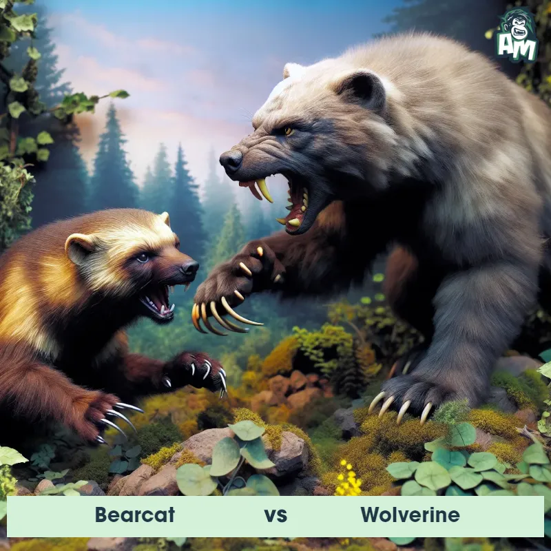 Bearcat vs Wolverine, Fight, Wolverine On The Offense - Animal Matchup