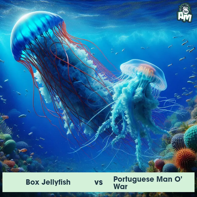 Box Jellyfish vs Portuguese Man O' War, Battle, Portuguese Man O' War On The Offense - Animal Matchup