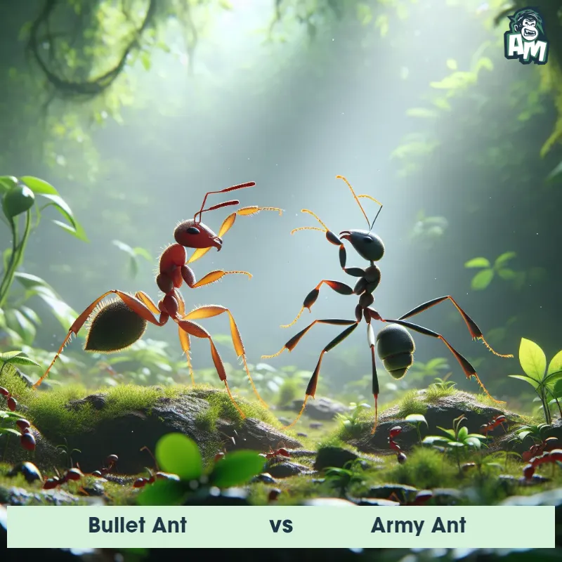 Bullet Ant vs Army Ant, Dance-off, Army Ant On The Offense - Animal Matchup