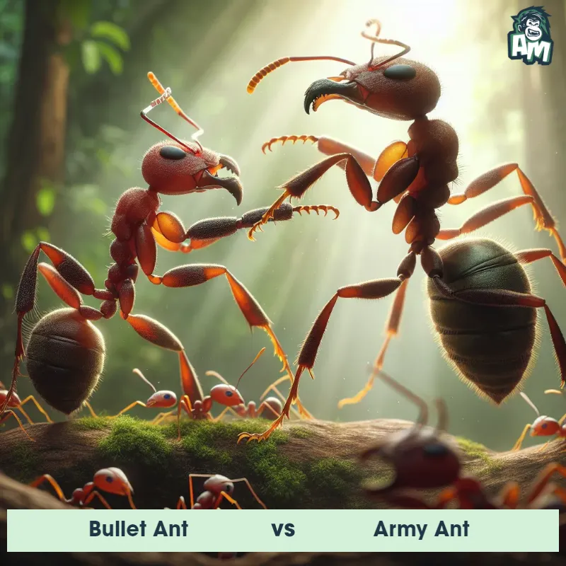 Bullet Ant vs Army Ant, Dance-off, Bullet Ant On The Offense - Animal Matchup