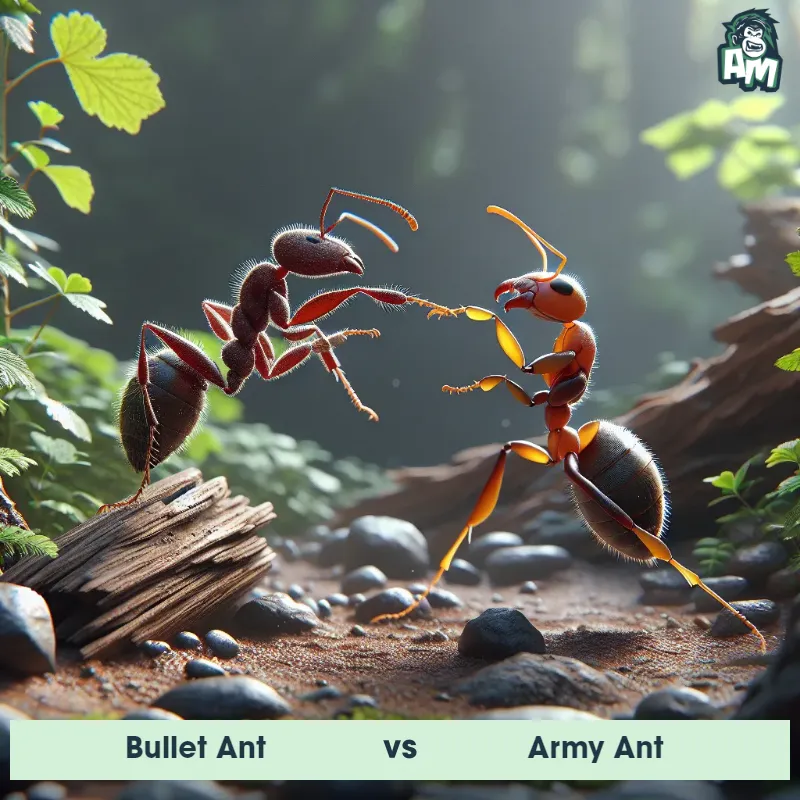 Bullet Ant vs Army Ant, Karate, Army Ant On The Offense - Animal Matchup