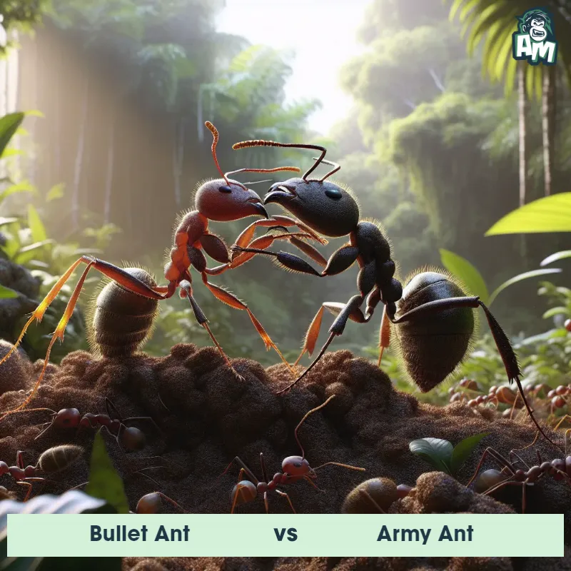 Bullet Ant vs Army Ant, Wrestling, Army Ant On The Offense - Animal Matchup