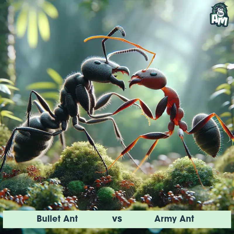 Bullet Ant vs Army Ant, Wrestling, Bullet Ant On The Offense - Animal Matchup