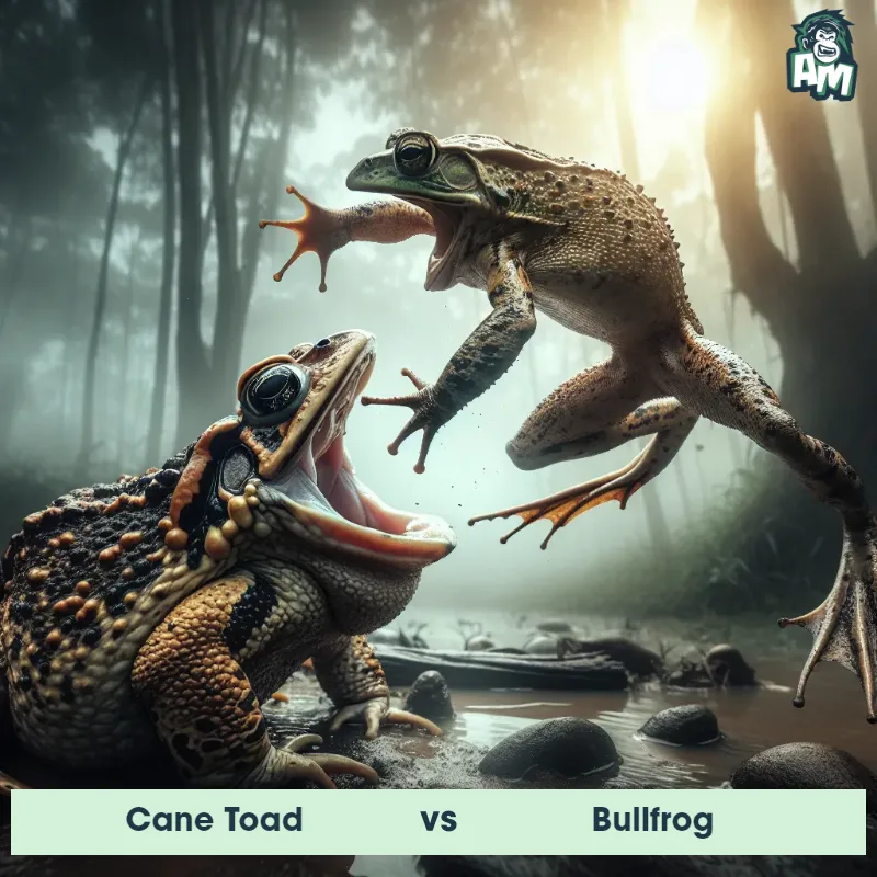 Cane Toad vs Bullfrog, Battle, Bullfrog On The Offense - Animal Matchup