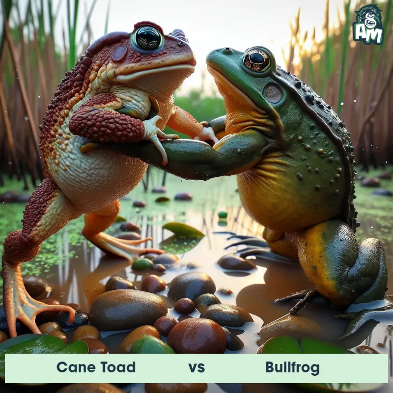 Cane Toad vs Bullfrog, Fight, Cane Toad On The Offense - Animal Matchup
