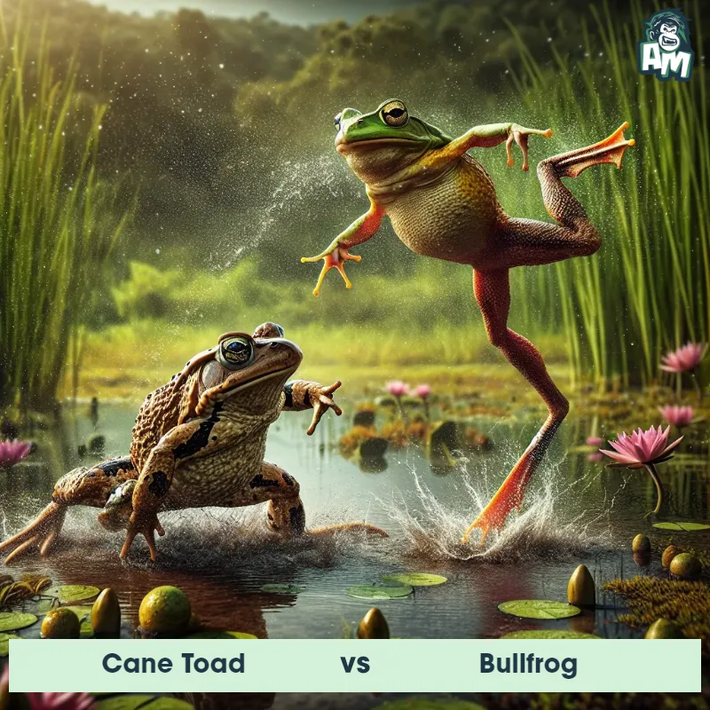 Cane Toad vs Bullfrog, Karate, Bullfrog On The Offense - Animal Matchup